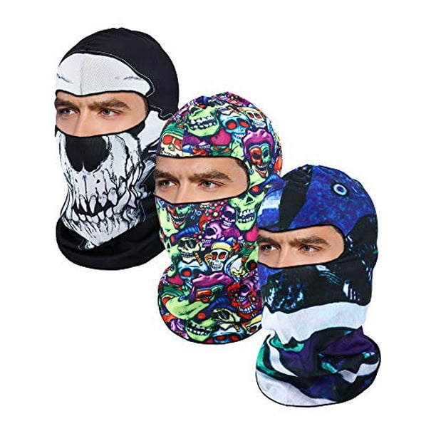 3 Pieces Balaclava Face Mask Motorcycle Mask Windproof Camouflage Fishing Cap Face Cover for Sun Dust Protection 3 Pieces Balaclava Face Mask Motorcycle Mask Windproof Camouflage Fishing Cap Face Cover for Sun Dust Protection